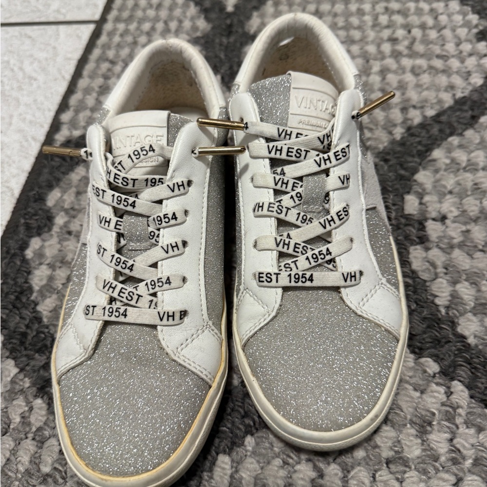 Vintage Havana Silver Glitter Sneakers